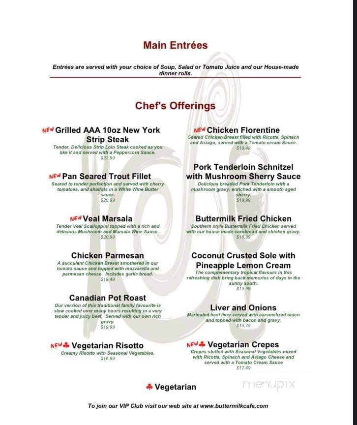 Buttermilk Cafe - Cobourg, ON menu_pic