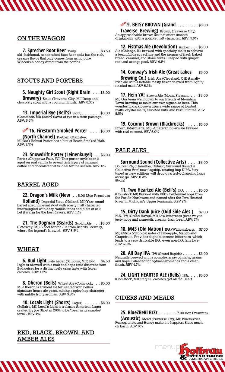 Hofbrau - Interlochen, MI menu_pic