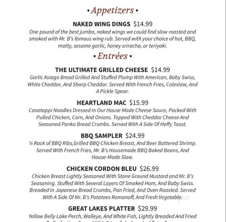 Hofbrau - Interlochen, MI menu_pic