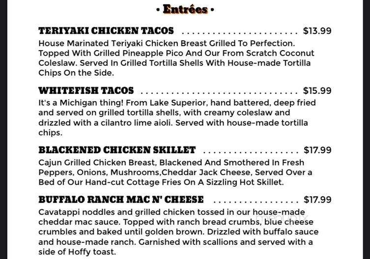 Hofbrau - Interlochen, MI menu_pic