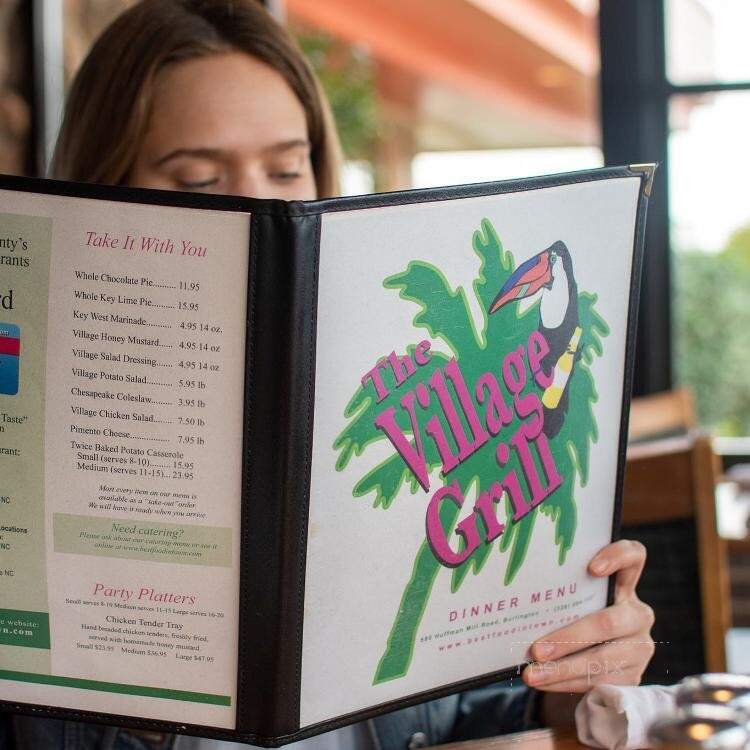 Village Grill - Burlington, NC menu_pic