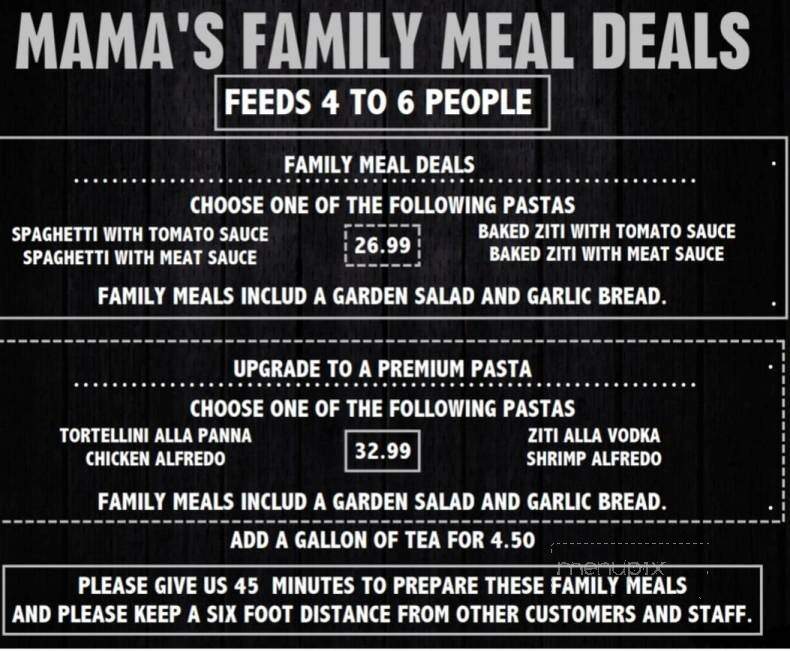 Mama's Pizza - Williamston, NC menu_pic