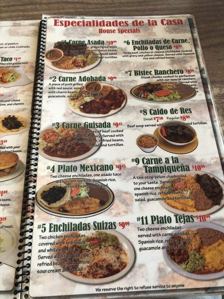 Taqueria Jalisco - Clovis, NM menu_pic