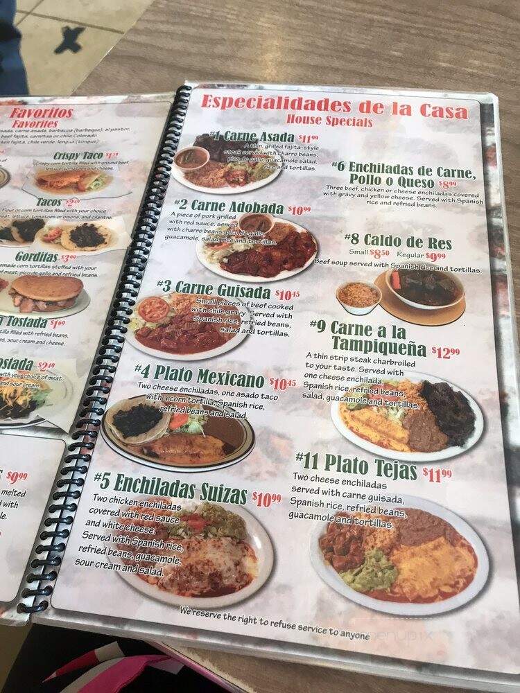 Taqueria Jalisco - Clovis, NM menu_pic