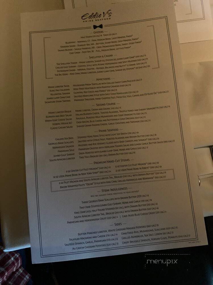 Eddie V's Prime Seafood - King of Prussia, PA menu_pic