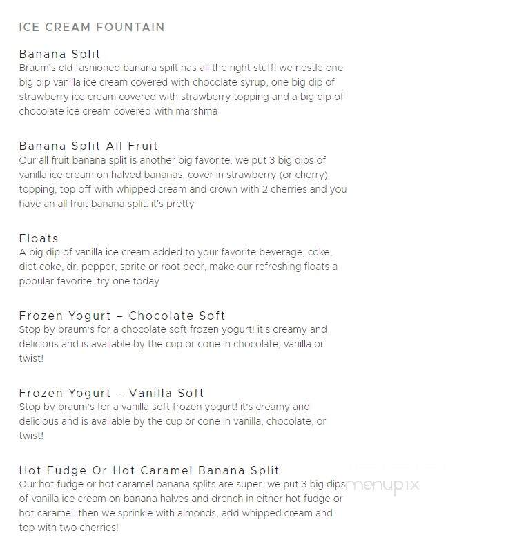 Braums - Muskogee, OK menu_pic