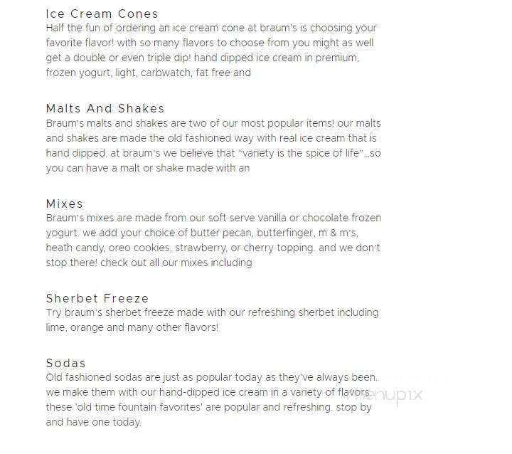 Braums - Muskogee, OK menu_pic
