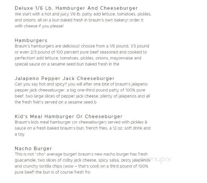 Braums - Muskogee, OK menu_pic