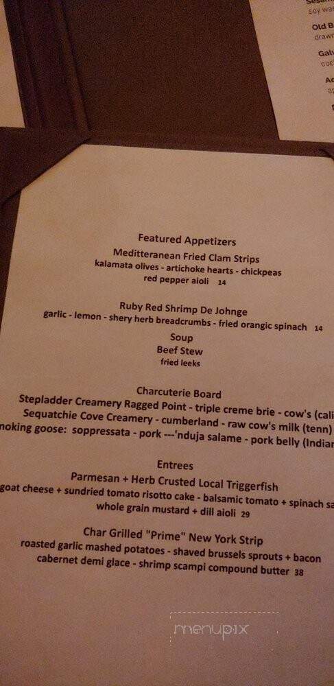 Aqua Grill - Ponte Vedra Beach, FL menu_pic