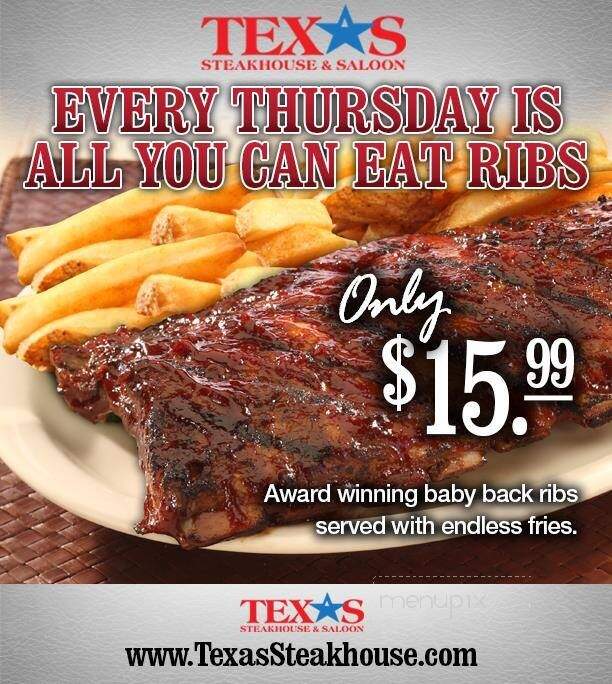 Texas Steakhouse & Saloon - Lumberton, NC menu_pic