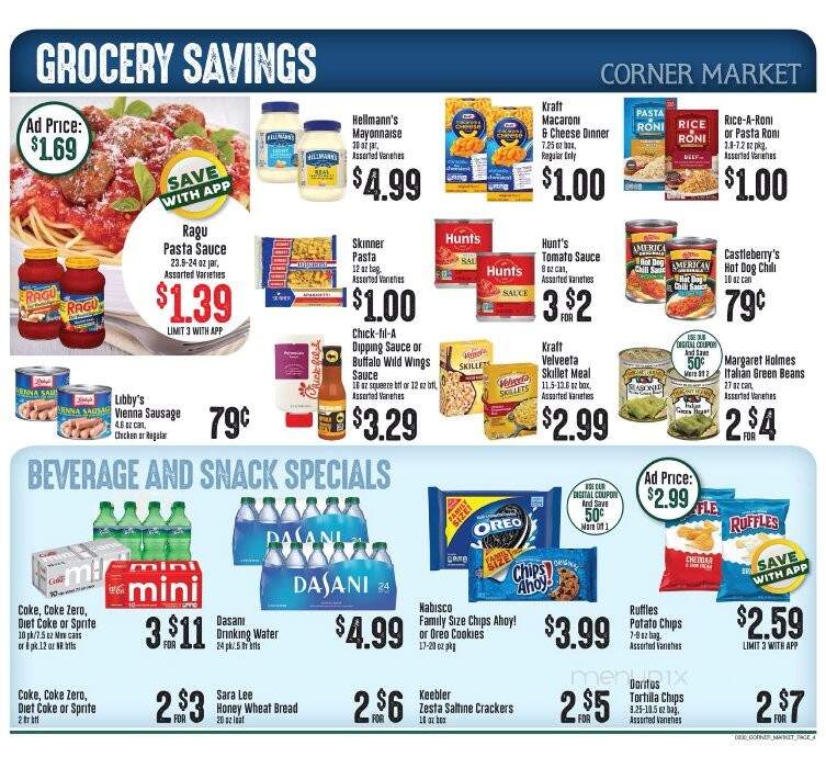 Corner Market - Hattiesburg, MS menu_pic