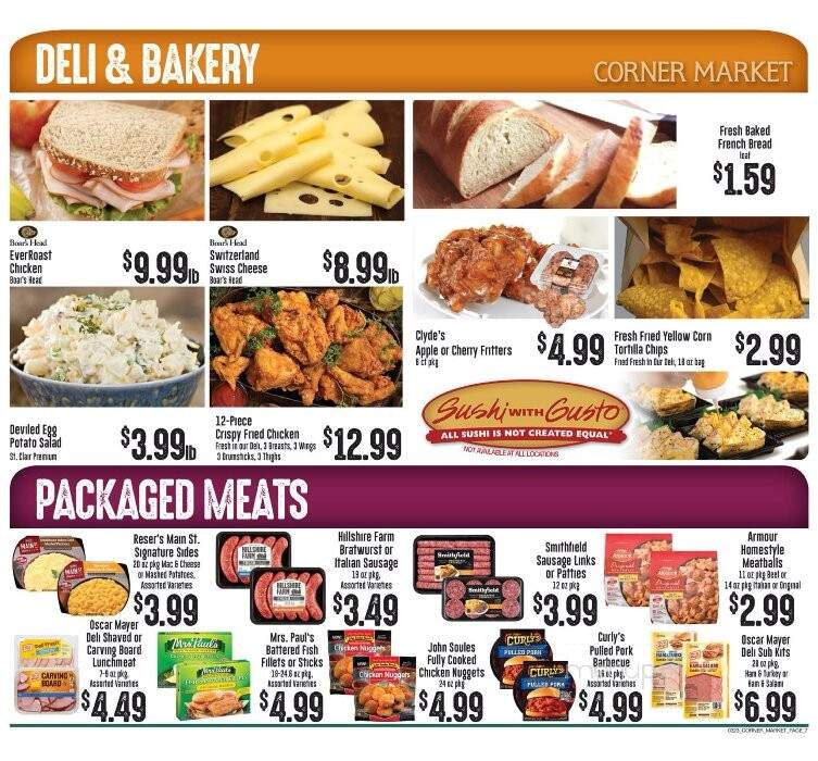 Corner Market - Hattiesburg, MS menu_pic