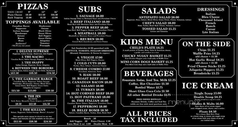 Pizza Mill & Sub Factory - Alamogordo, NM menu_pic