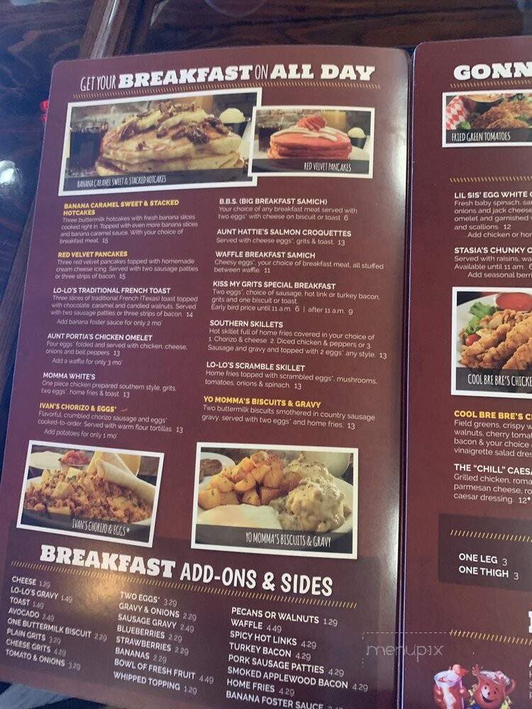 Lo-Lo's Chicken and Waffles - Las Vegas, NV menu_pic