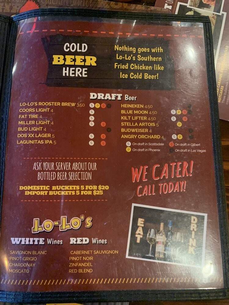 Lo-Lo's Chicken and Waffles - Las Vegas, NV menu_pic