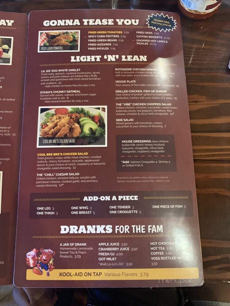 Lo-Lo's Chicken and Waffles - Las Vegas, NV menu_pic