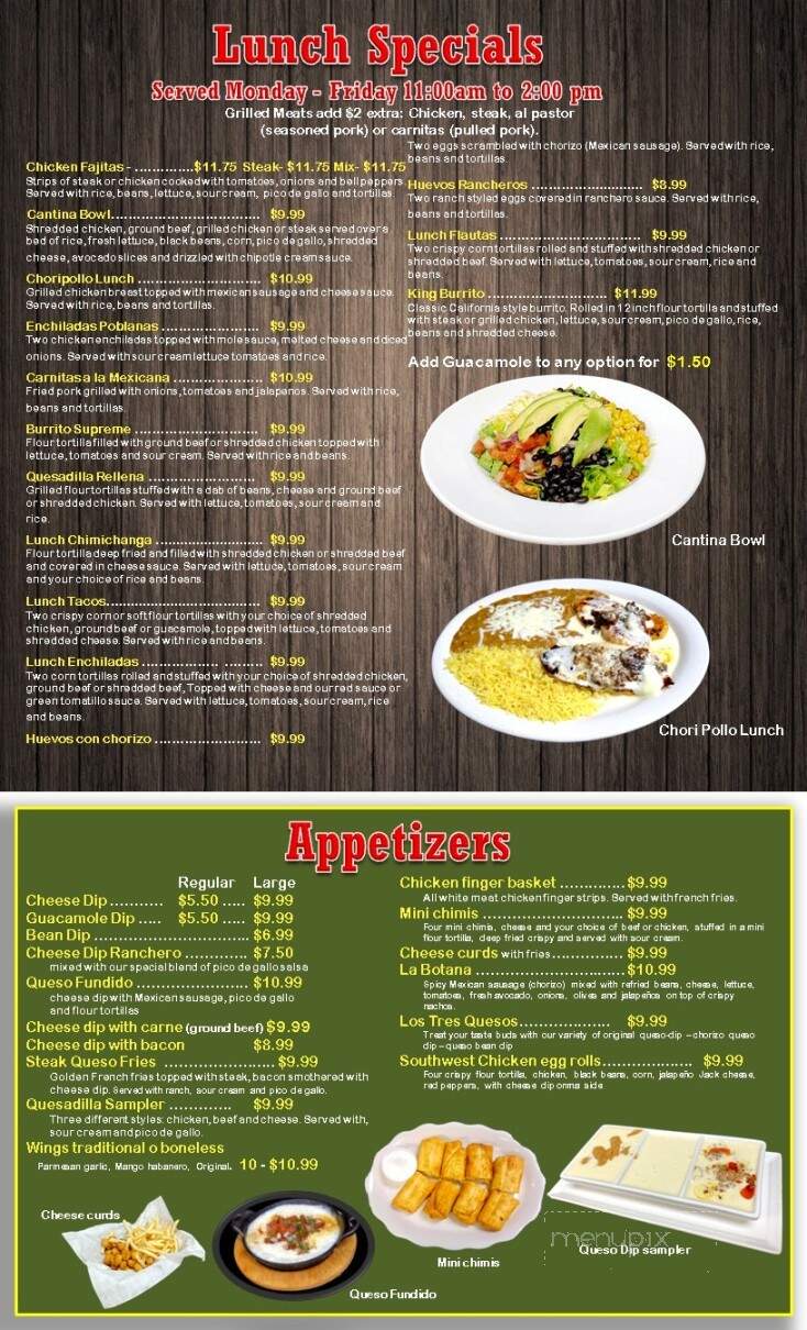 Mexico Lindo - Green Bay, WI menu_pic