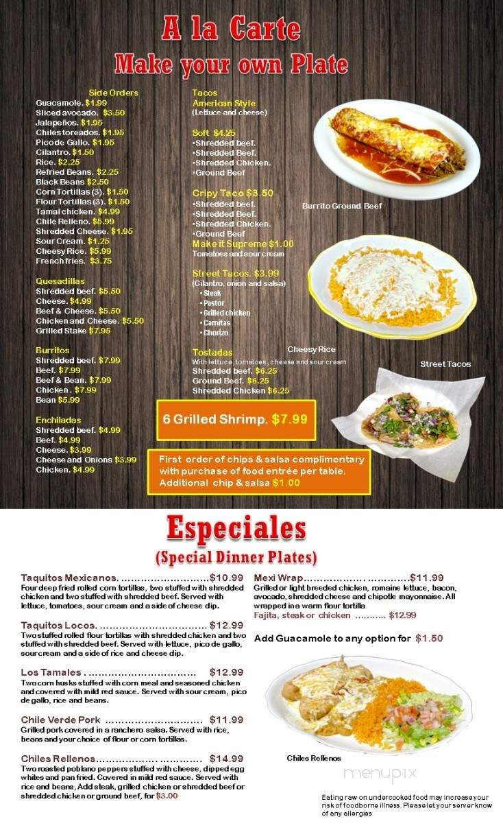 Mexico Lindo - Green Bay, WI menu_pic