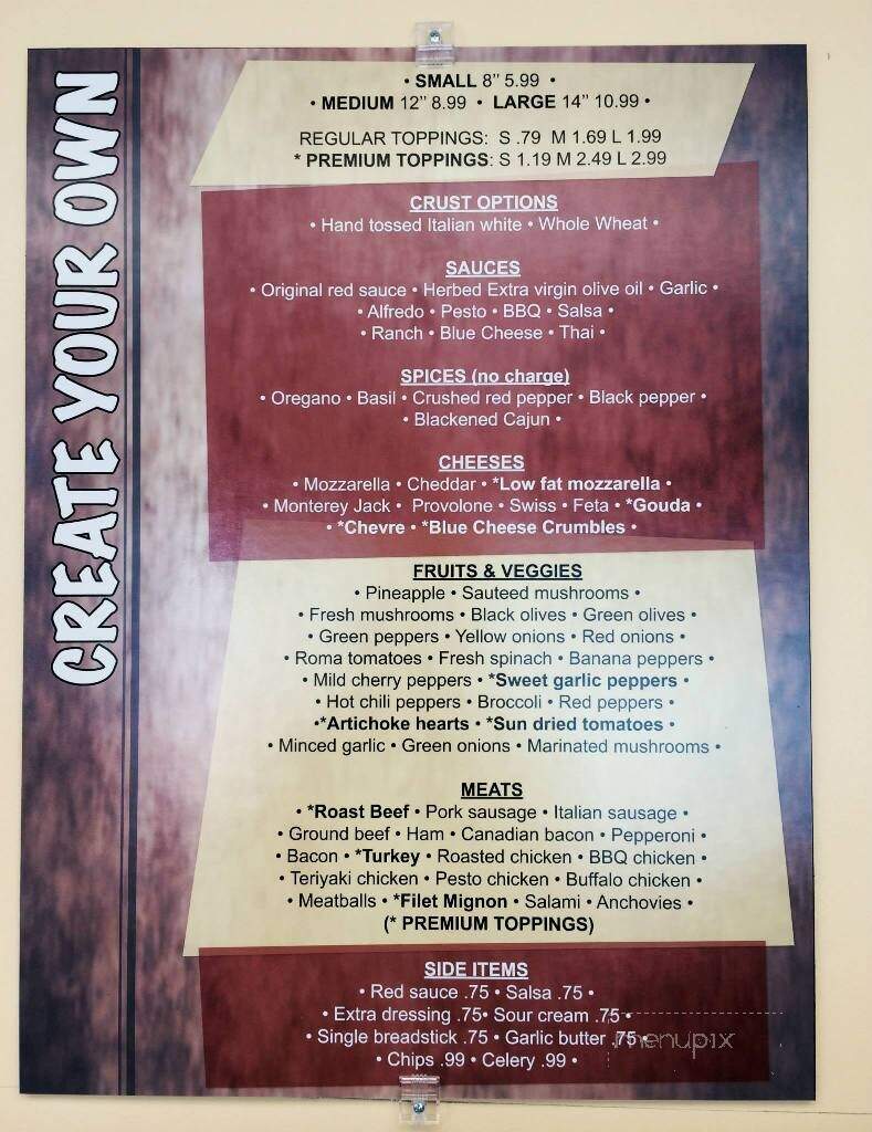 AJ's Pizza - Myrtle Beach, SC menu_pic