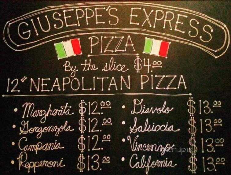 Giuseppe's Italian Restaurant - Pismo Beach, CA menu_pic