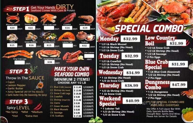 Red Crab Juicy Seafood - Delray Beach, FL menu_pic