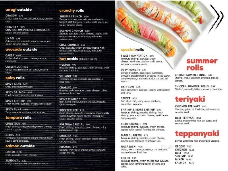 Maki Sushi Bar - Edinburg, TX menu_pic