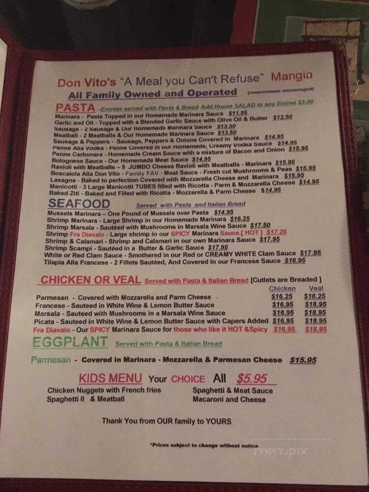 Don Vito's Italian Restaurant - Daytona Beach, FL