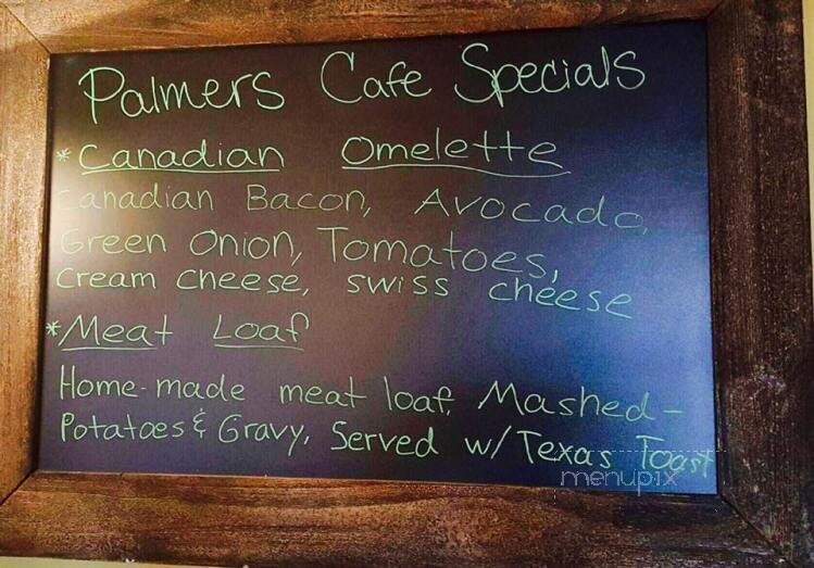 Palmer's Cafe - Bend, OR menu_pic