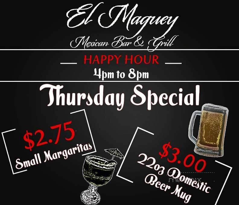 El Maguey Bar & Grill - Warrenton, GA menu_pic