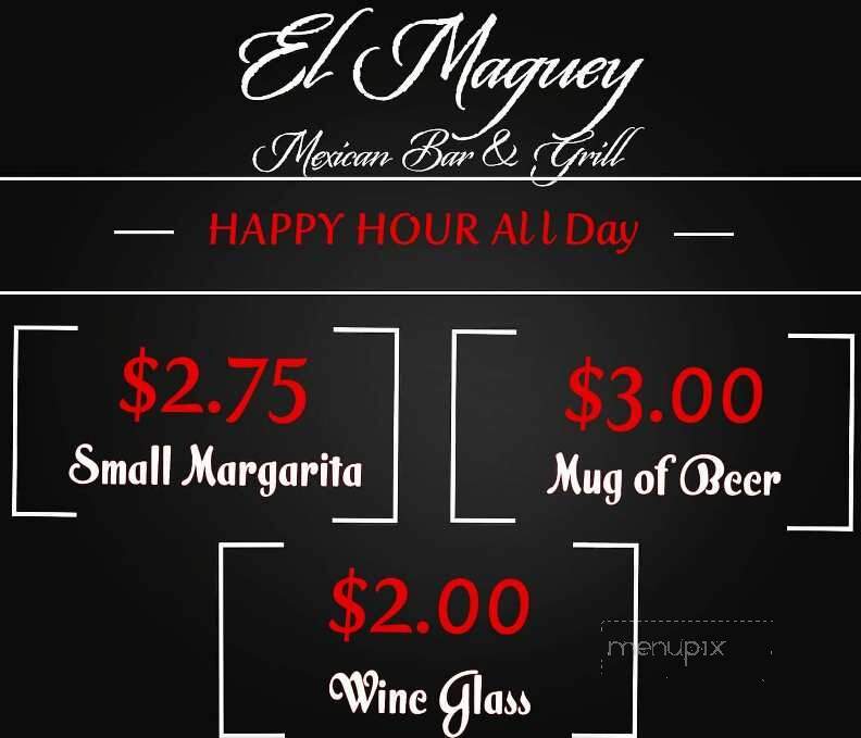 El Maguey Bar & Grill - Warrenton, GA menu_pic