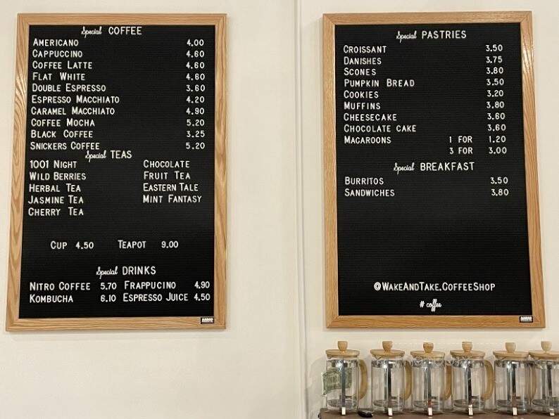 Wake & Take Coffee Shop - Aurora, CO menu_pic
