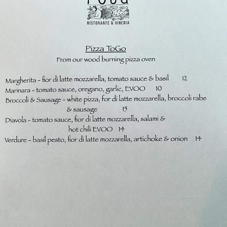 Posa - Ridgefield, CT menu_pic
