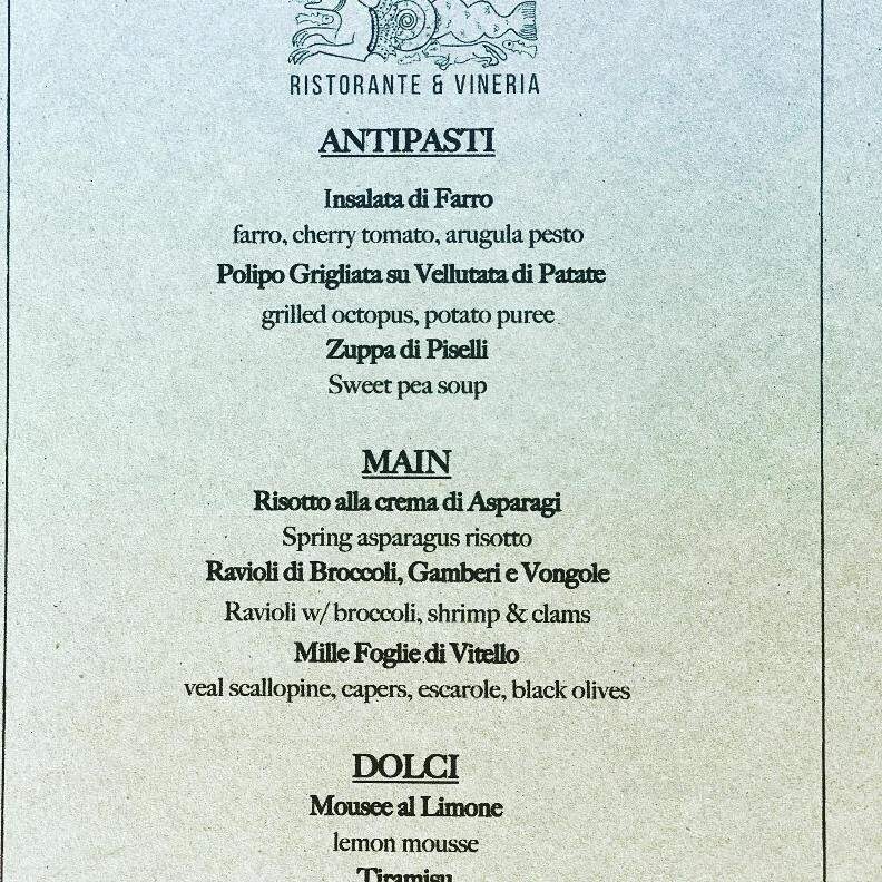 Posa - Ridgefield, CT menu_pic