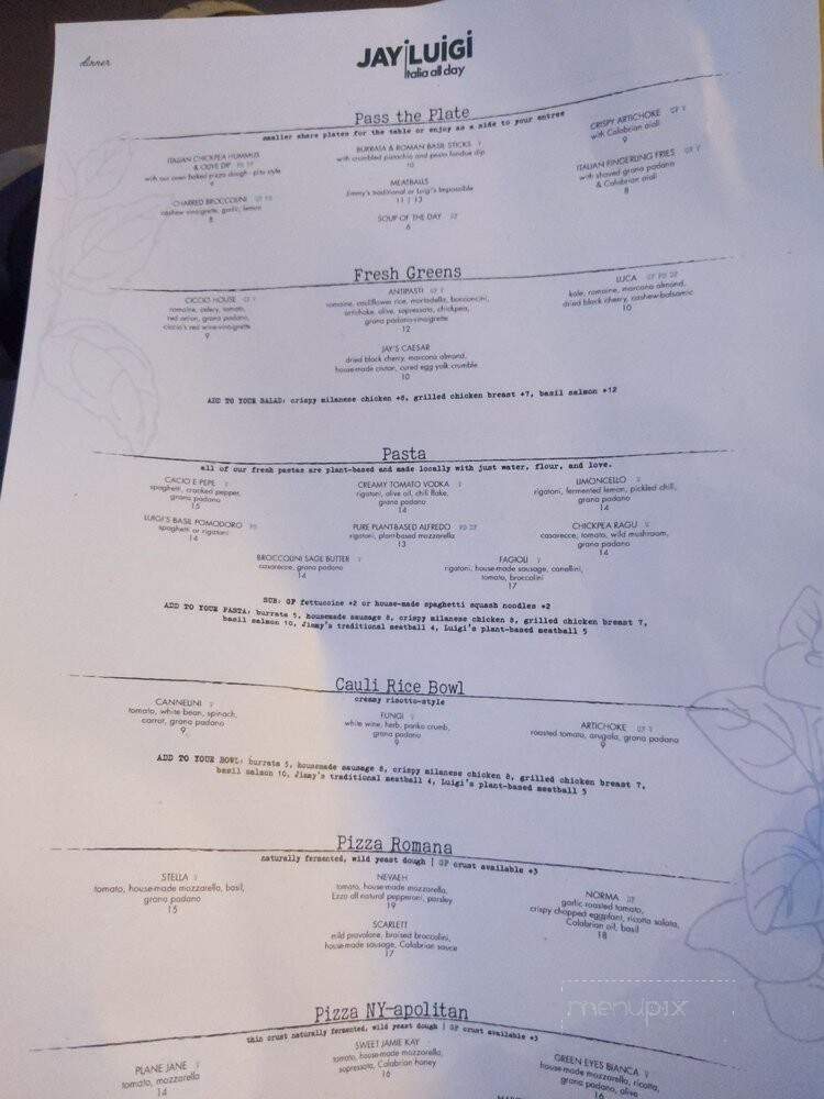 Jay Luigi - St Petersburg, FL menu_pic