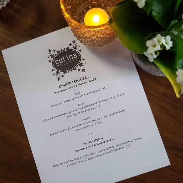 Culina at the Muttart - Edmonton, AB menu_pic