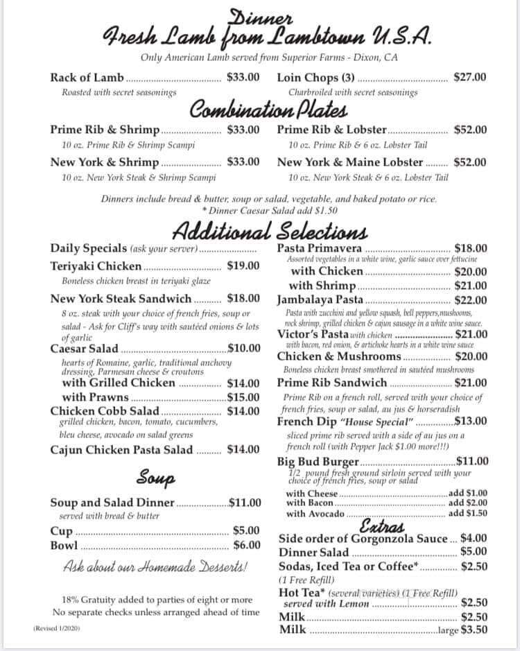 Bud's Pub & Grill - Dixon, CA menu_pic