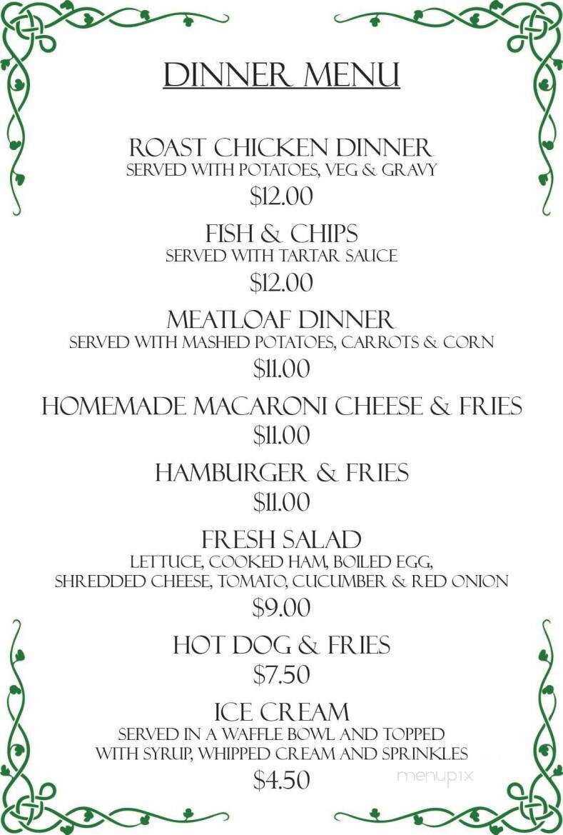 The Lucky Leprechaun Irish Pub - Orlando, FL menu_pic