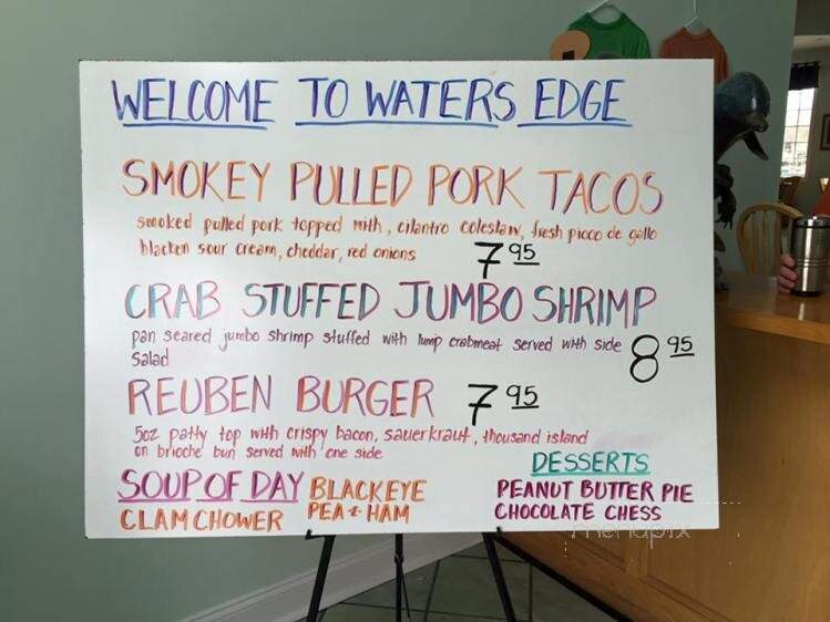 Riverbend Marina & Cafe - New Bern, NC menu_pic