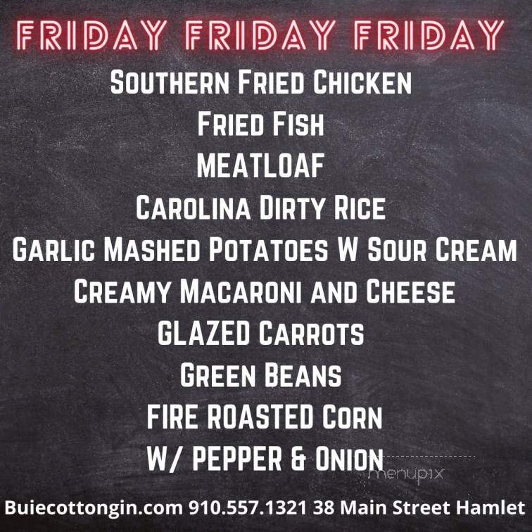 Buie's Cotton Gin Restaurant & Catering - Hamlet, NC