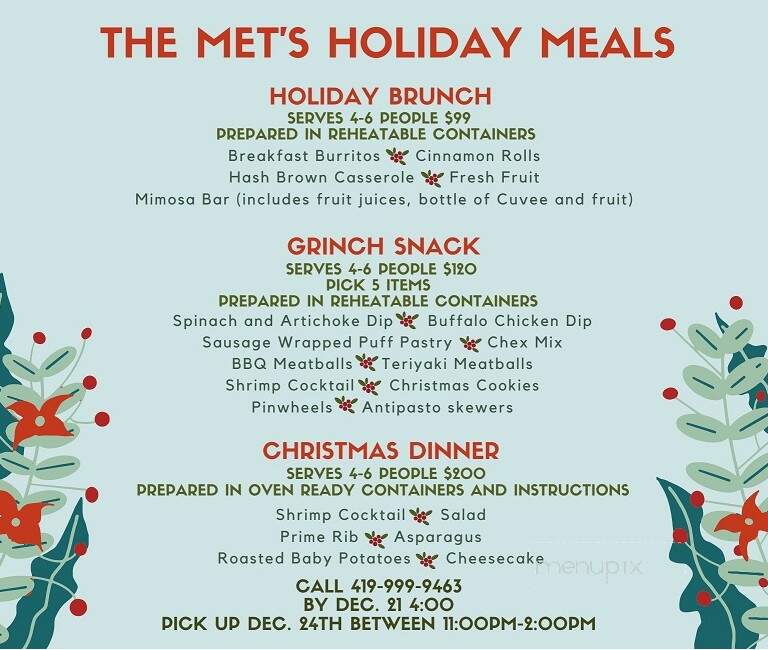 The Met - Lima, OH menu_pic