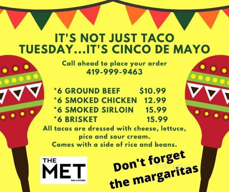 The Met - Lima, OH menu_pic