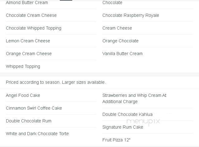 Jayne's Signature Sweets - Billings, MT menu_pic