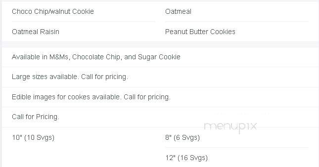 Jayne's Signature Sweets - Billings, MT menu_pic