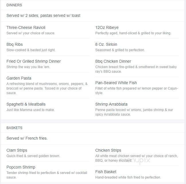 Boatyard Restaurant - French Lick, IN menu_pic
