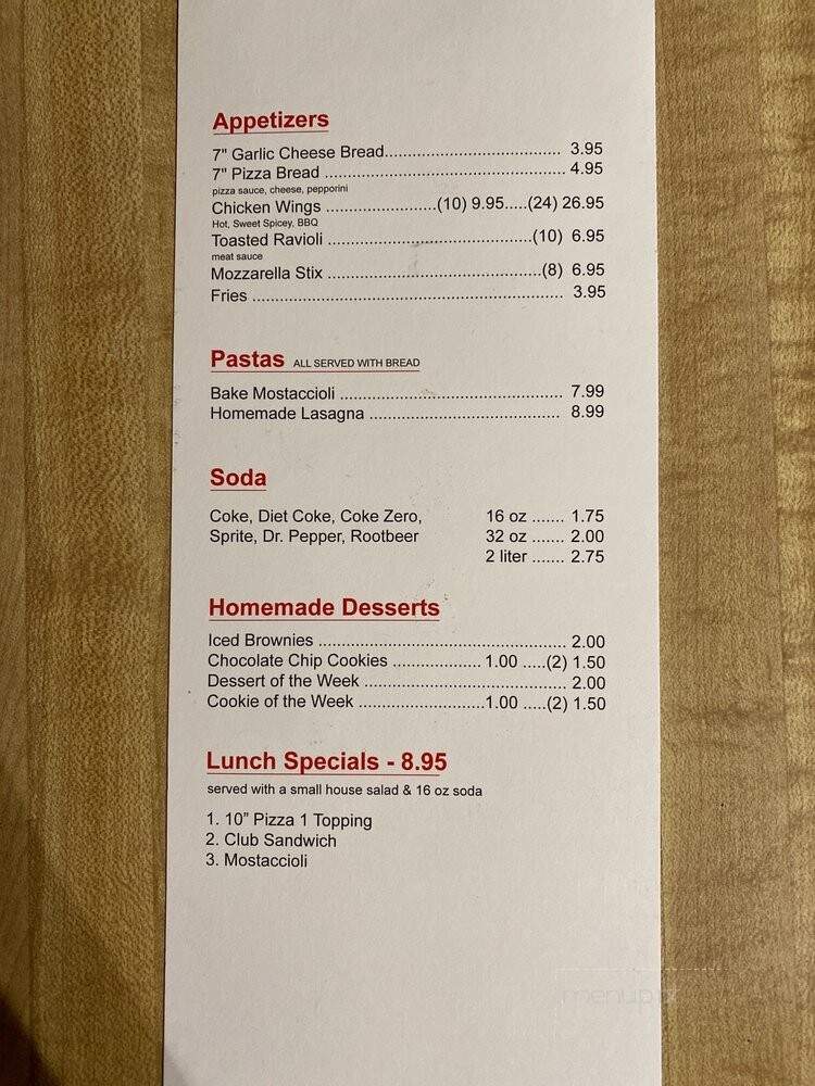 Reavis Pizza - St Louis, MO menu_pic
