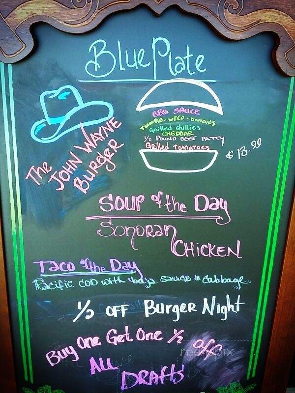Saguaro Corners Restaurant - Tucson, AZ menu_pic