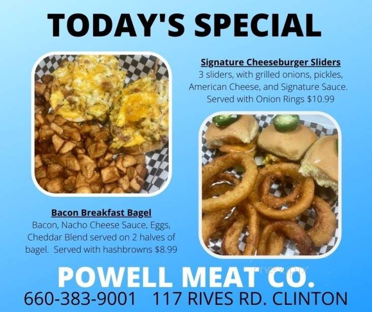 Powell Meat - Clinton, MO menu_pic