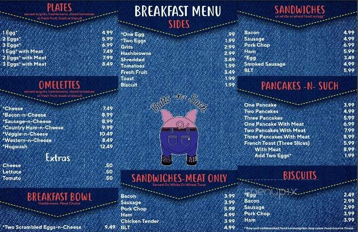 Butts n Such - Carolina Beach, NC menu_pic