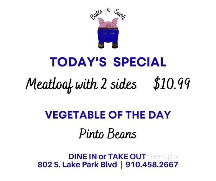 Butts n Such - Carolina Beach, NC menu_pic