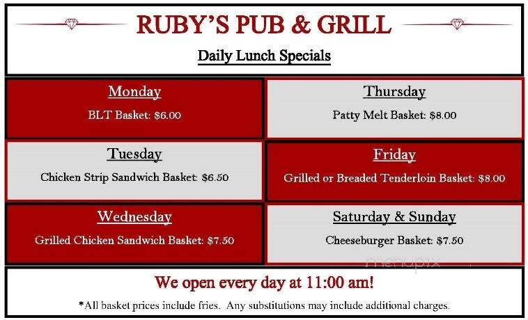 Ruby's Pub & Grill - Stuart, IA menu_pic